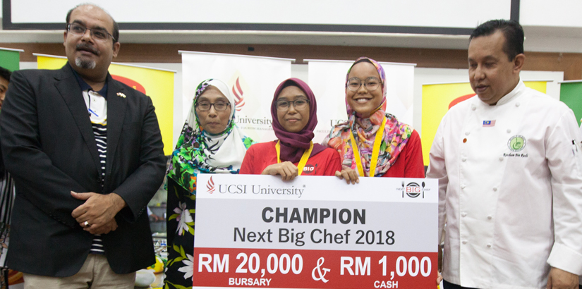 Afiqah Batrisyia and Rabiatul Adawiyah Radzuan from SMK Bandar Sri Petaling were crowned the champions of Next Big Chef 2018.