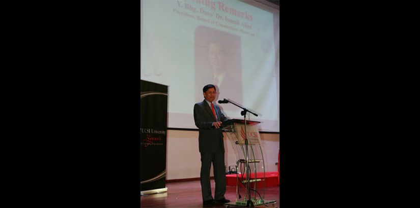  Dato’ Dr Ismail Alias, the President of the Board of Counsellors Malaysia opening the conference with his speech