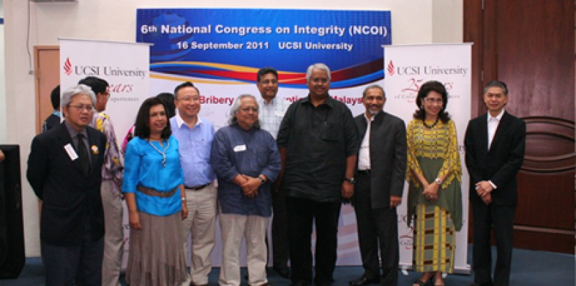 Keynote speakers and distinguished guests of the 6th National Conference on Integrity.