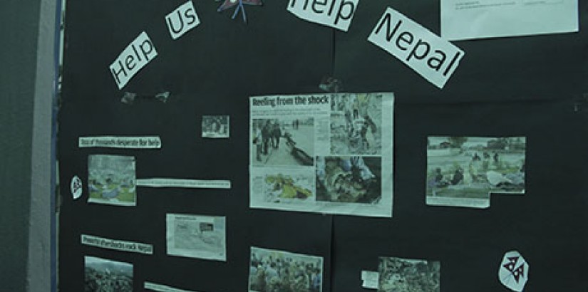  RAISING AWARENESS: A special notice board was put up to spread awareness to all teachers and students of Sekolah Sri UCSI.