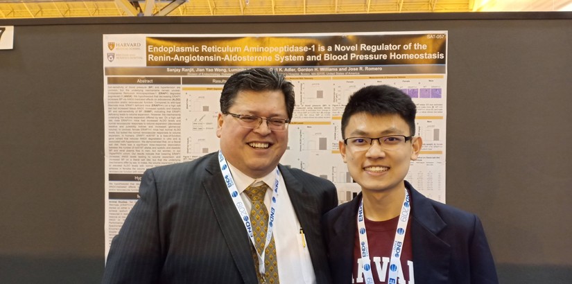Nick’s poster exhibition at Endocrine Society Meeting 2019 (ENDO2019) with my co-mentor Dr Romero.