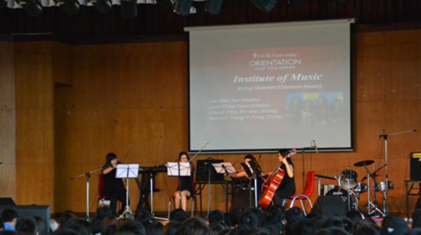  The string Quartet - Students from Institute of Music performing the classical music during the Opening Ceremony.