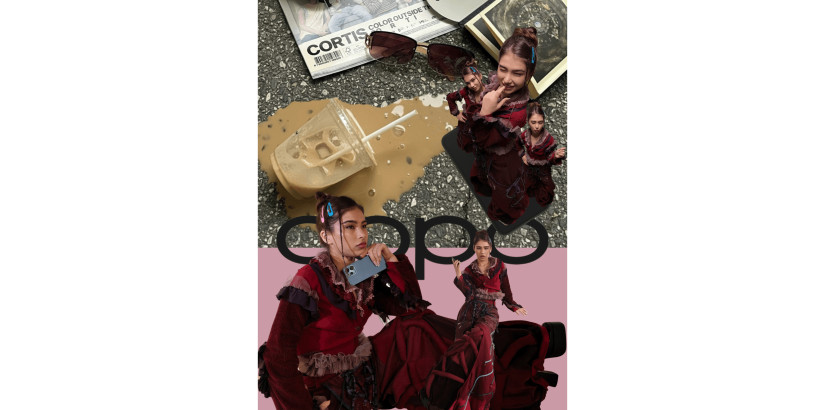 Aina Hadrian Kharulnizam won first place for the fashion design category with her model dressed in a maroon ensemble dominated by ruffles and tiered fabric, creating a voluminous silhouette that feels both theatrical and couture-inspired.