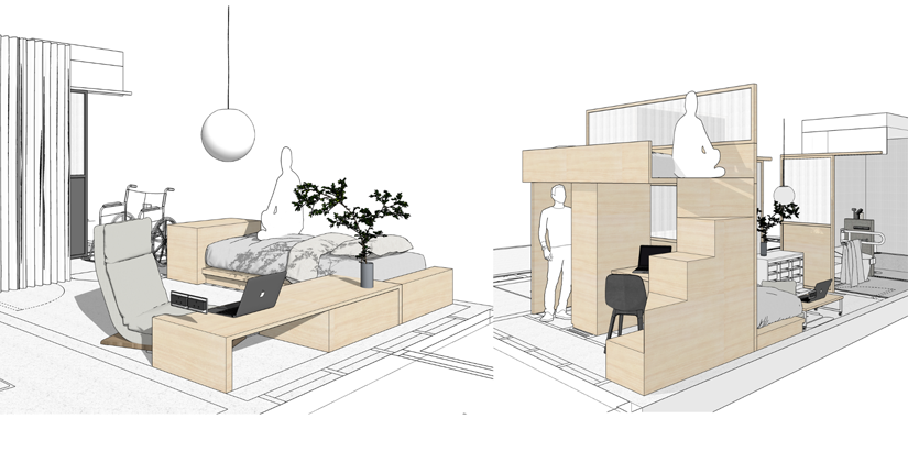 The students had presented two design proposals to enhance Tony's living conditions and accessibility at home.