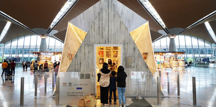 Polyhedron Pavilion’s entrance at KLIA International Departure Hall. Source: Teoh Chee Keong