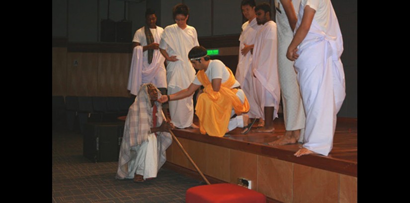 UCSI University students perform parts of Shakespeare's "Julius Caesar" during their show "Plebeian Night Speckled with Love and Death"