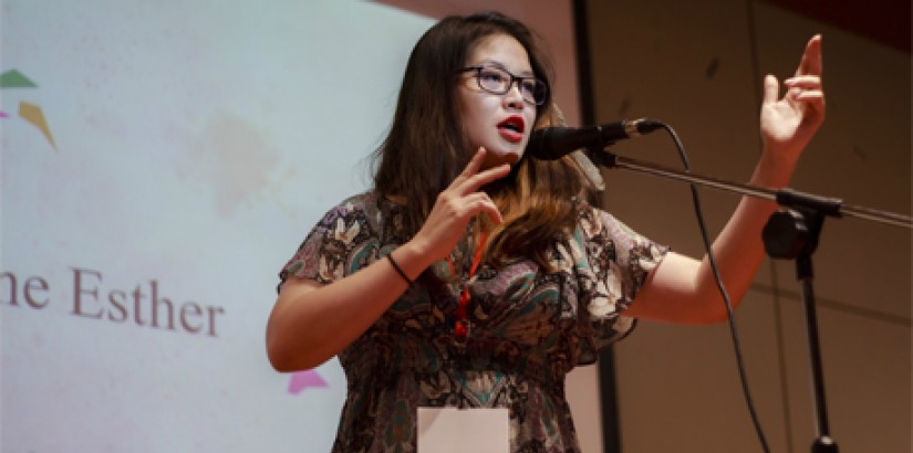 UCSI’s English Language & Communication (ELC) degree student, Gwendoline Esther Hay Ai Yin overcame her nerves to deliver an impassioned piece on gender microaggressions.