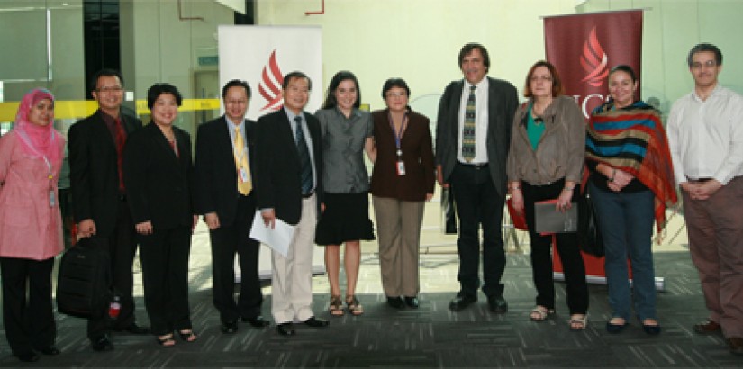 GROUP PORTRAIT (From left): FETBE deputy dean and head (Academic Quality Assurance and Enhancement) Ir. Liew Chia Pao, director for the Centre for Pre-U Studies Mabel Tan, deputy vice-chancellor (Academic Affairs & Research) Professor Emeritus Dr Lim Koon