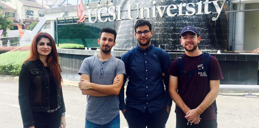 Students from France with Assistant Professor Dr Mastaneh Mokayef.