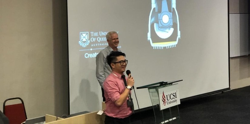 Welcome speech by Assistant Professor Dr Lim Wei Hong. 