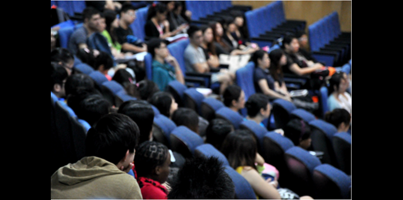  TOTAL FOCUS: UCSI students listening attentively to the "An Investigation of Governance & Corporate Ethics Issues Facing ASEAN Countries" public lecture.