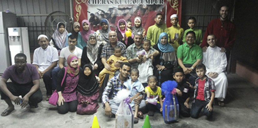  Staff and students from UCSI’s Faculty of Engineering, Technology and Built Environment in a group photo with the children of Rumah Bakti Nur Syaheera.