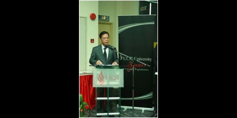 Mr Lim Eng Weng, Managing Director of RICOH Malaysia addressing the attendees at the event