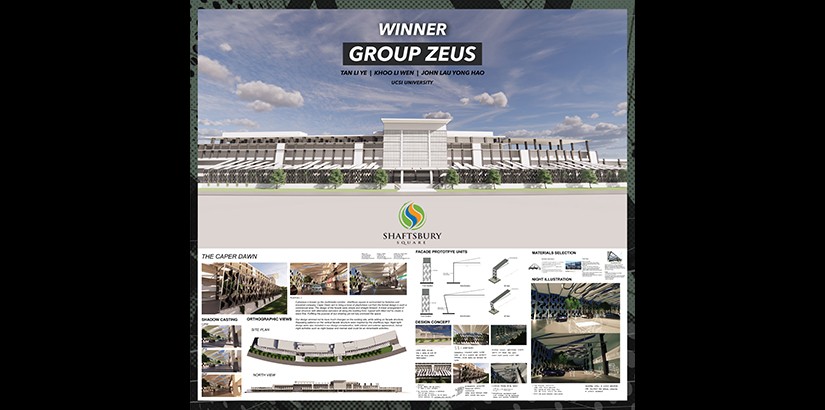 Group Zeus emerged as winner in the Shaftsbury Square Facade Uplift Competition 2021. <i>Photo Credit Shaftsbury Square Cyberjaya Facebook</i>