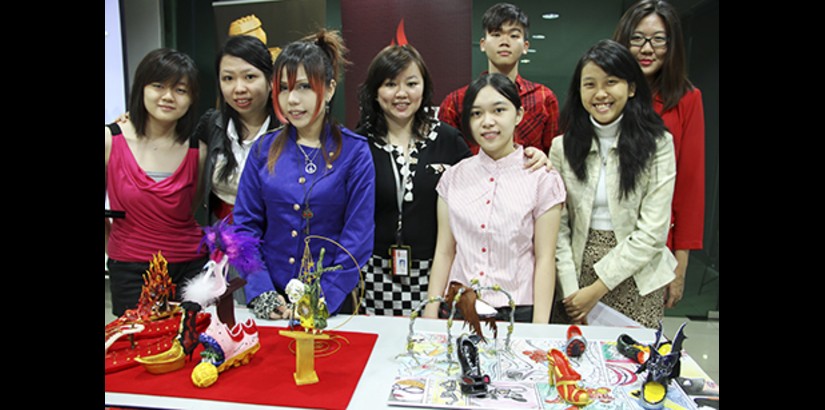  BUDDING DESIGNERS: UCSI University students posing with their winning prototypes during the MISF prize presentation ceremony.