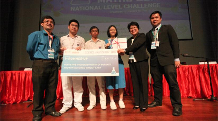 [A CLOSE SECOND]: The 1st Runner-up, Chong Hwa Independent High School, walked away with a RM500 cash prize and a bursary worth RM45,000.