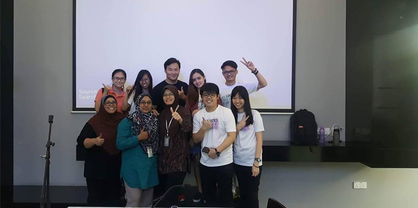 The LSA Committee with Assistant Professor Rohana Sham and Logistics Department HOD, Assistant Professor Siti Norida Wahab