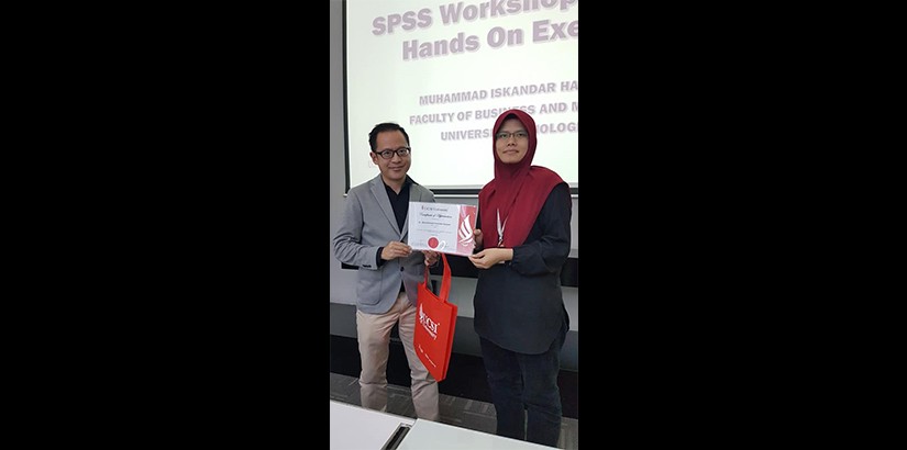 A certificate of appreciation from Assistant Professor Dr Siti Norida Wahab to Dr Muhammad Iskandar Hamzah.