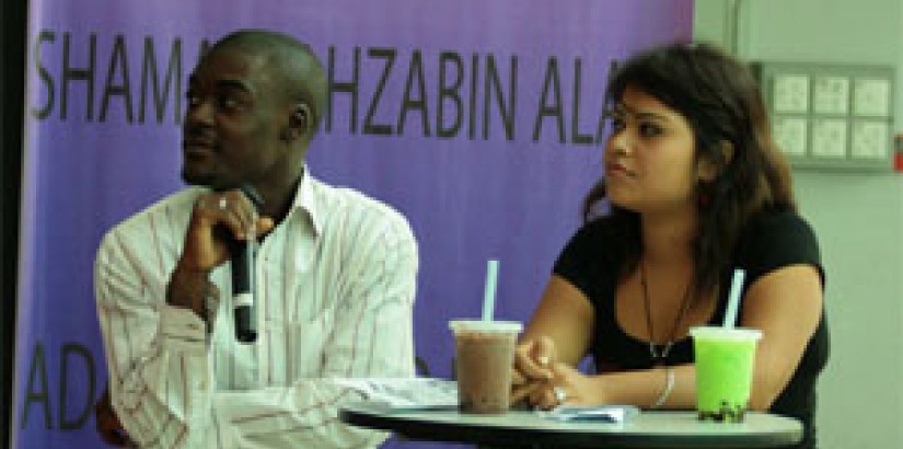 Shama Alam Mahzabin & Adamu Ahmed Ibrahim who made formidable opponents during the elections debate