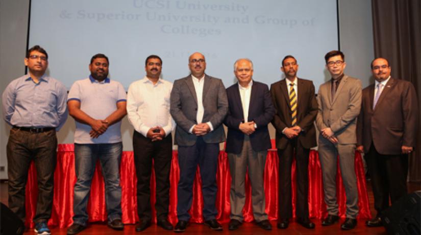 [TOWARDS INTERNATIONALISATION]: (from left) Prof Dr Hisham Ul Hasan, Registrar, Superior University; Prof Pirzada Sami Ullah, Director General, Superior University; Prof Dr Ch Abdul Khaliq, Group Director Operations, Superior University; Prof Dr Ch Abdul 