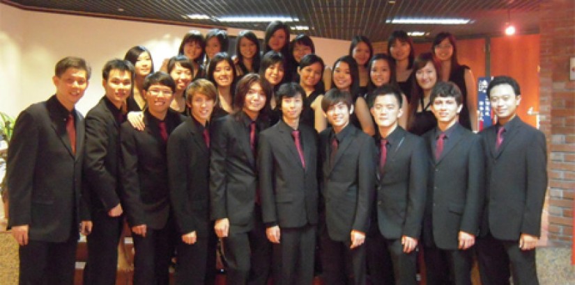  One for the album: The students with their lecturer, Mr. Ian Lim (front row, far left)