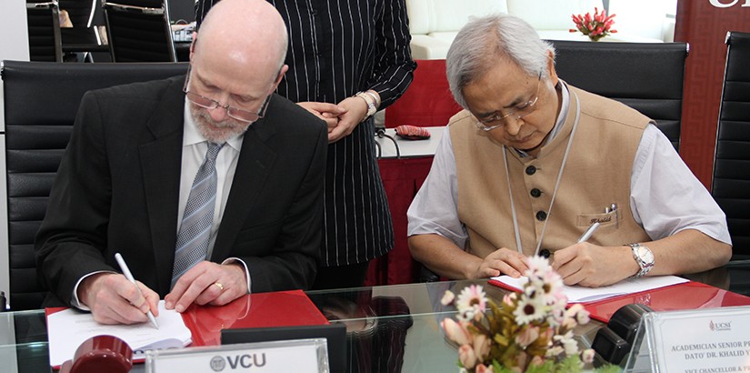 The signing of the MoU was a testament to a newly-forged partnership between UCSI University and Virginia Commonwealth University_