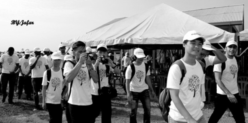 UCSI University students at Raja Musa Forest Reserve, where the tree planting exercise was held.