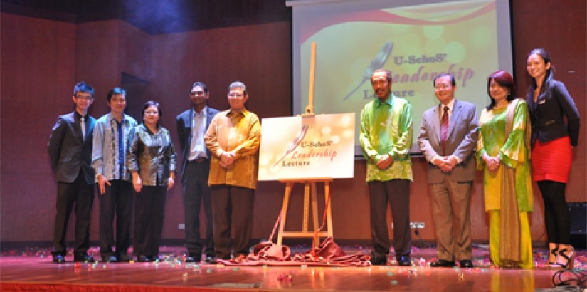 GROUP PORTRAIT (From left): Organising chairperson Danny Yeong, vice president (Student Affairs & Alumni) of UCSI University Sylvester Lim, deputy vice-chancellor (International Relations) of UCSI University Professor Dr. Lee Chai Buan, Leaderonomics CEO 