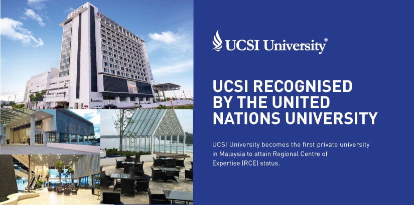 UCSI University is the first private university in Malaysia to be recognised as a Regional Centre of Expertise (RCE) by the United Nations University – the academic and research arm of the UN.