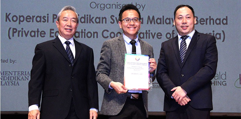 Assistant Professor Jeff Lai Wan Fei, Head of Programme, Actuarial Science and Applied Statistics - Finalist Certificate for National Outstanding Educator Award 2019.