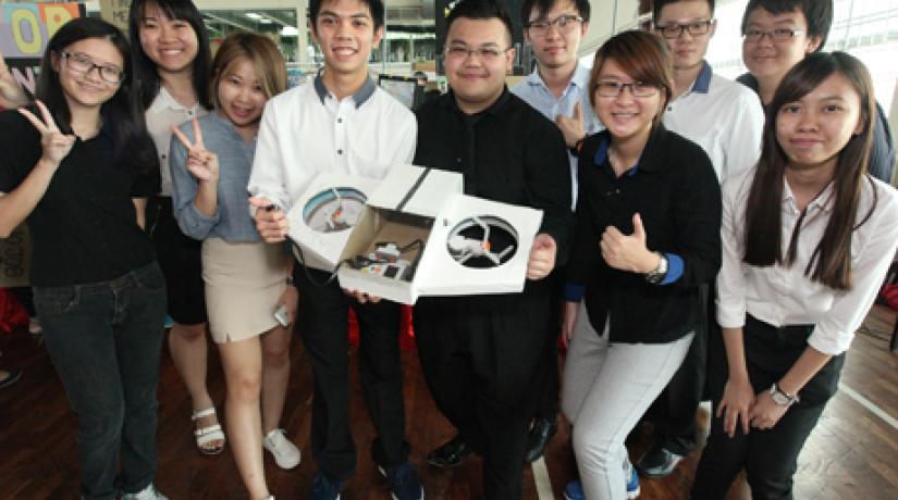 [PROUD INNOVATORS]: Team 21 showcasing their drone delivery system – DOTSYS.