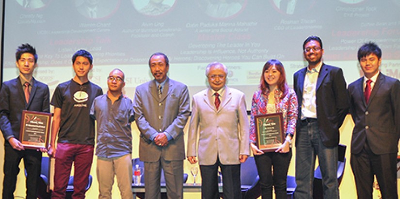  GROUP PORTRAIT (From left to right): ULLS organising chairperson Lee Fu Min; My Burger Lab founder Teoh Wee Kiat; Rockcorps founder Muhammad Zhariff Affandi; UCSI University Trust chairman (Board of Trustees) Dato’ (Dr) Hj. Mohd. Karim Hj. Abdullah Omar;