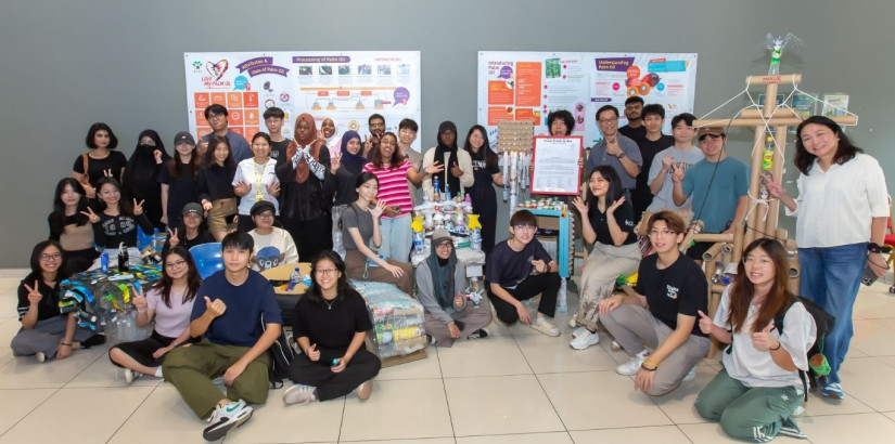 The students from the School of Architecture and Built Environment and their projects.