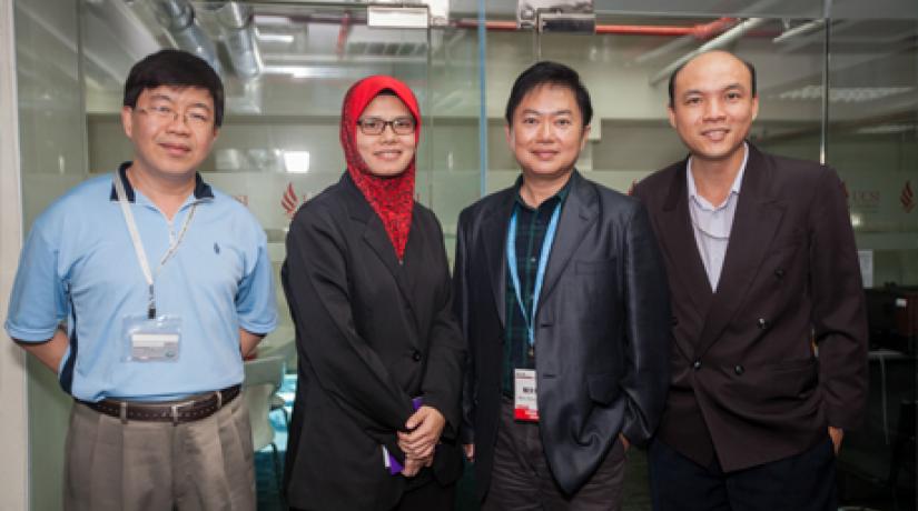 From left: Ho Min Yoong, Assistant Professor Siti Norida Binti Wahab, Associate Professor Dr Choo Wou Onn and Professor Dr Wen-Hsiang Lai.