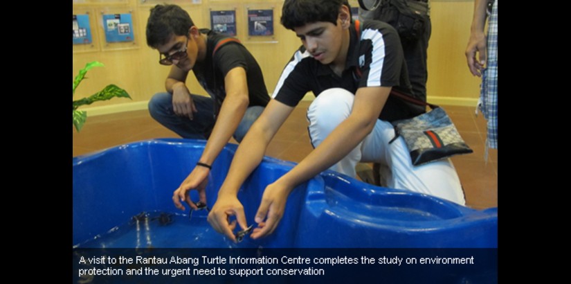 A visit to the Rantau Abang Turtle Information Centre completes the study on environment protection and the urgent need to support conservation.