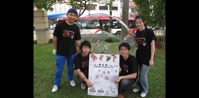 UCSI University’s Architecture students with their winning design