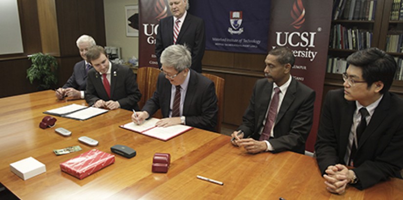  BEARING WITNESS: The MoU signing was witnessed by the Irish Ambassador, His Excellency Declan Kelly.