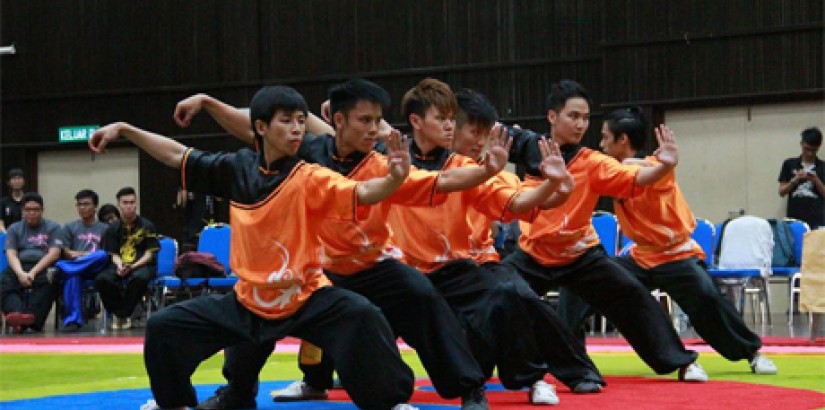  GOLD MEDALISTS: Gold medallists from UCSI University during their performance in group event