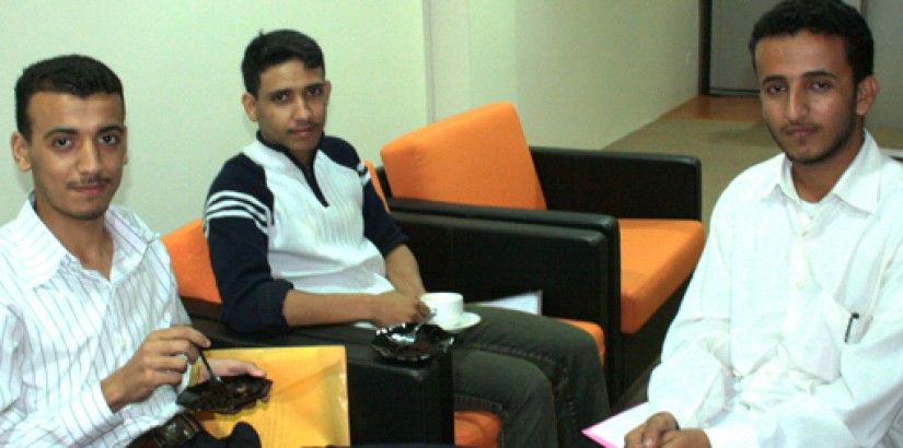 From left: UCSI University’s Yemeni students, Mahmood Abdullah Ali Al-Dumagy, Ali Mohammed Mahmood and Mohammed Abdulhameed Ahmed Ali