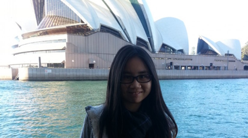 Despite her hectic schedule, Shun Yin managed to visit the famous attractions in Sydney like the Sydney Opera House.