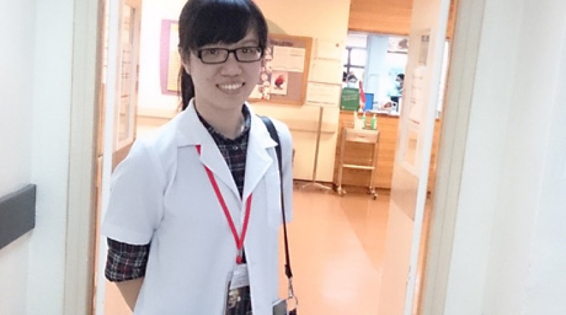 Ng Jia Hui was assigned a medical ward to care for with her team.