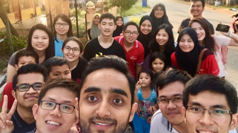  The team on site at Kampung Jerong Seberang, Marang.