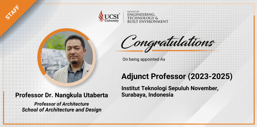 Congratulations on Professor Nangkula Utaberta