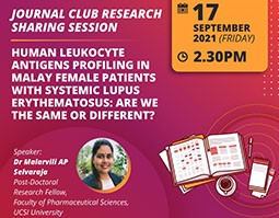 Journal Club Research Sharing Session with Dr Malarvili AP Selvaraja!