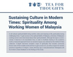 Tea For Thoughts: Sustaining Culture in Modern Times