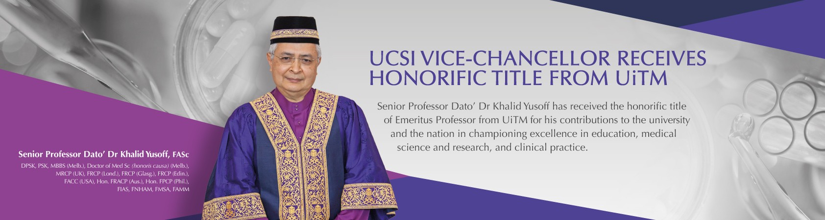 Congratulation Prof Dr. Khalid Yusof Congratulation Prof Dr. Khalid Yusof