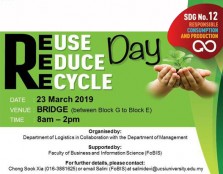 Reuse, Reduce, Recycle Day