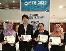 (left to right) Assistant Professor Dr Rohana Sham, Assistant Professor Dr Quek Shio Gai, Associate Professor Dr Ganeshsree Selvachandran and Assistant Professor Dr Noorsiah Ahmad.