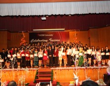 CELEBRATING SUCCESS: Awards & Scholarship recipients’ group photo with Yang Berbahagia Dato’ (Dr) Haji Mohamed Karim Haji Abdullah Omarn (in black suit), Chairman, UCSI University Trust and Assistant Professor Sylvester Lim (in red suit), UCSI University 