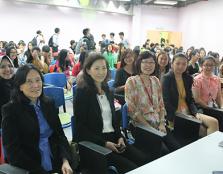 TO EDUCATE: (First row, from left – right) Mrs YC Chan – Chief Executive, MAICSA; Ms Chua Siew Chuan – Deputy President, MAICSA; Dr Chaw Lee Yen – Head, Department of Management Studies; as well as Ms Tan and Ms Evon Lim – lecturers of the Department of M
